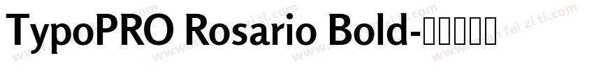 TypoPRO Rosario Bold字体转换